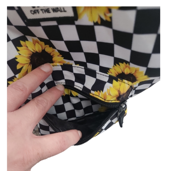 Vans Bags Vans Off The Wall Sunflower Checkered Print Adjustable